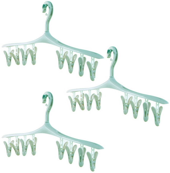 마켓감성 8집게 양말걸이 민트