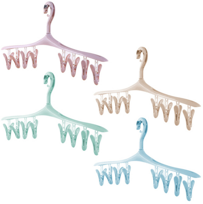 마켓감성 8집게 양말걸이 랜덤 발송, 4개