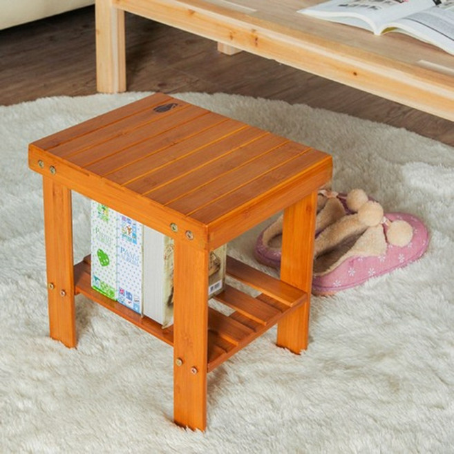 Tree 우드 미니 선반겸용 보조의자, 1단