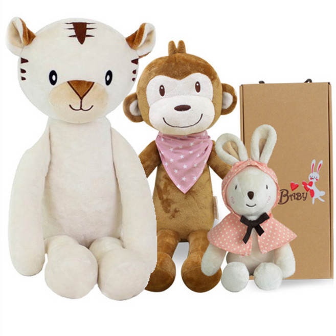 코니베이비 띠별 가족 애착인형 꼬마 토끼 30 + 내 친구 원숭이 60 + 내 친구 호랑이 티티 백호 60 + 선물 박스, 1세트
