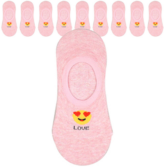 주크 스마일 덧신 양말 10족