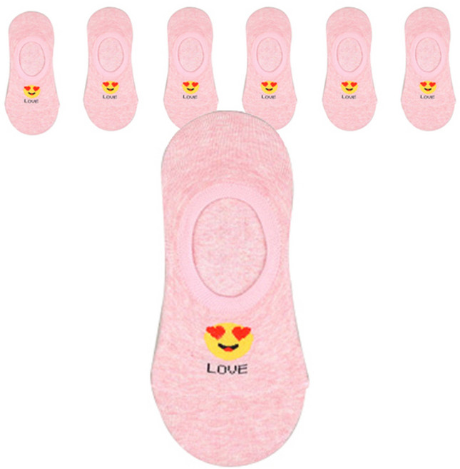 주크 스마일 덧신 양말 7족