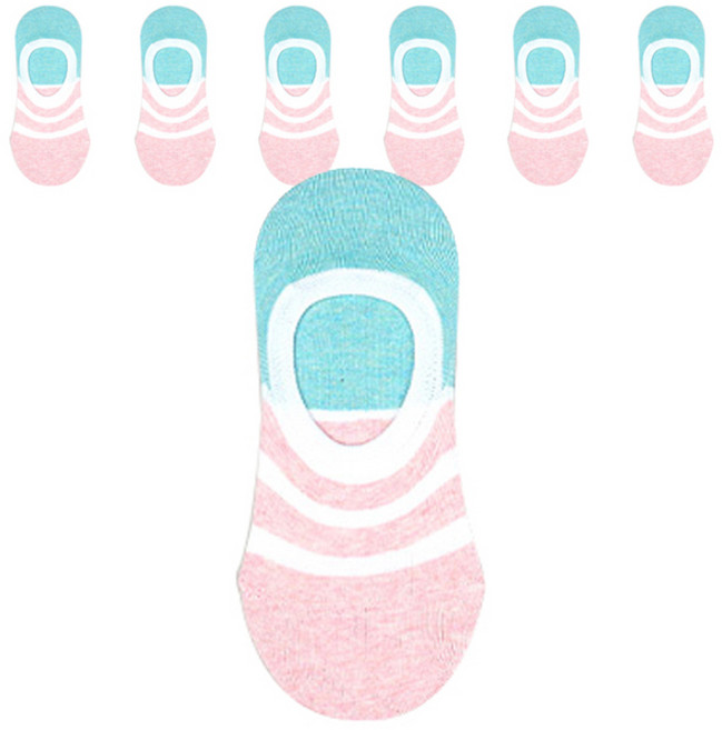 주크 투 톤 컬러 덧신 양말 7족