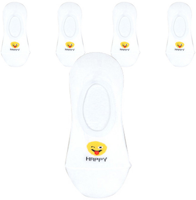 주크 스마일 덧신 양말 5족
