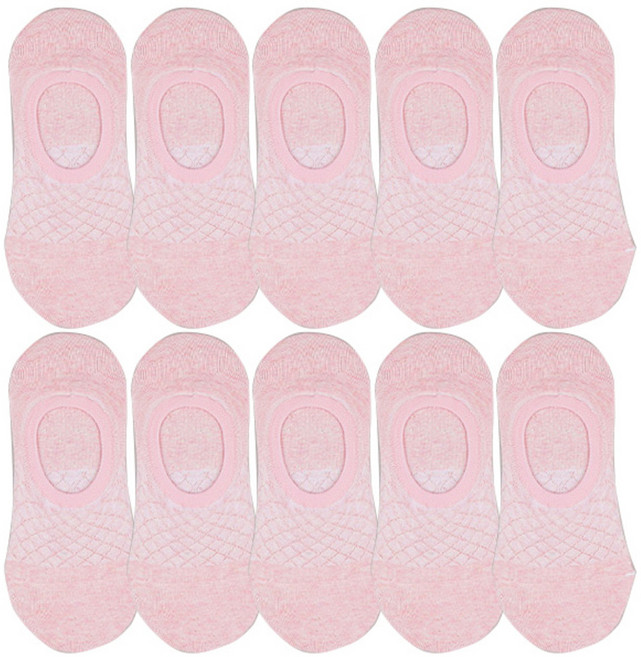 주크 사선체크 덧신 양말 10족