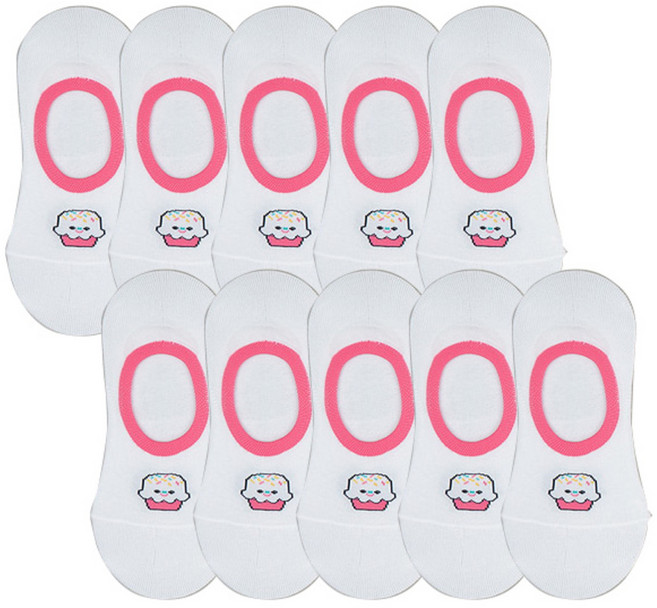 주크 아이스크림 덧신 양말 10족