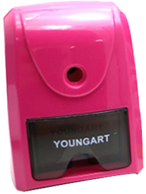 영아트 심플 컬러 연필깎이, 핑크, 1개