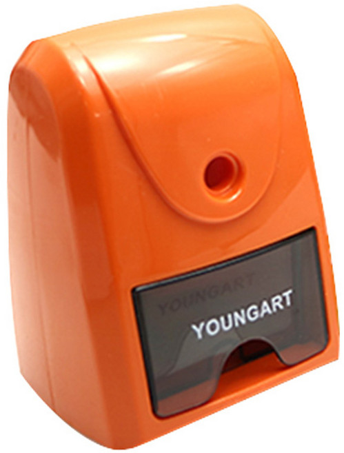 영아트 심플 컬러 연필깎이, 오렌지, 1개