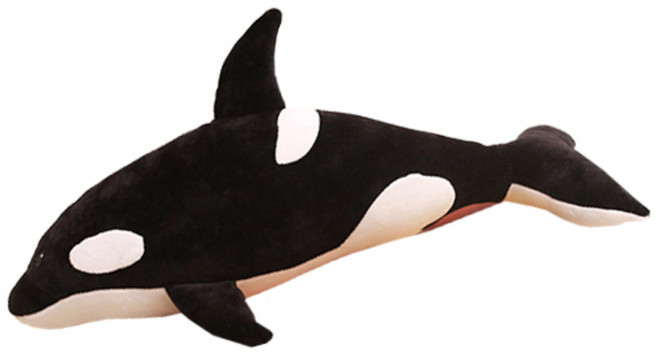 범고래 바디필로우 인형쿠션, 혼합색상