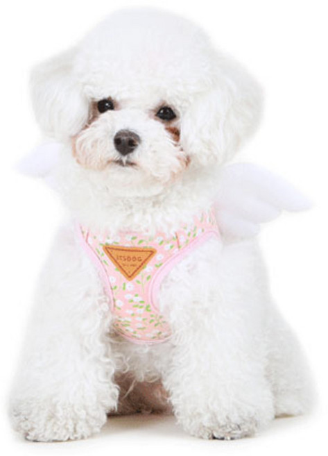 이츠독 반려동물 블루밍 엔젤 하네스, 핑크