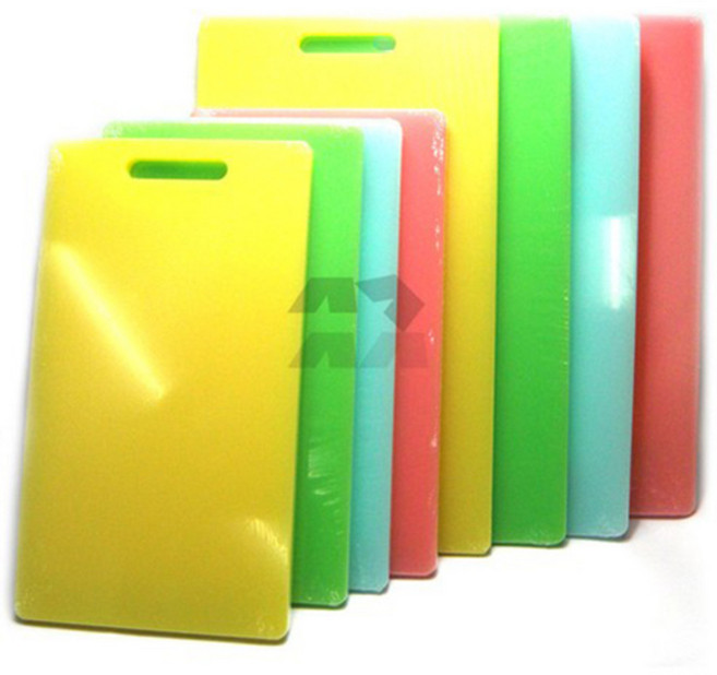 내쇼날 위생 칼라 플라스틱도마, 빨강, 1개