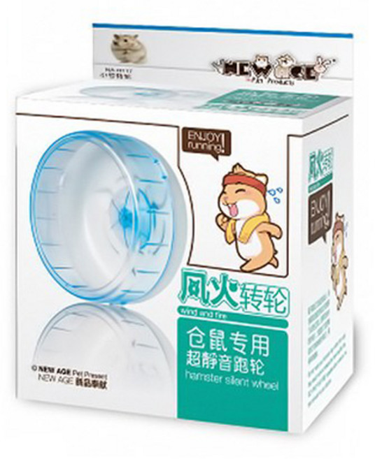 NEW AGE 햄스터 무소음 쳇바퀴 12cm, 블루, 1개
