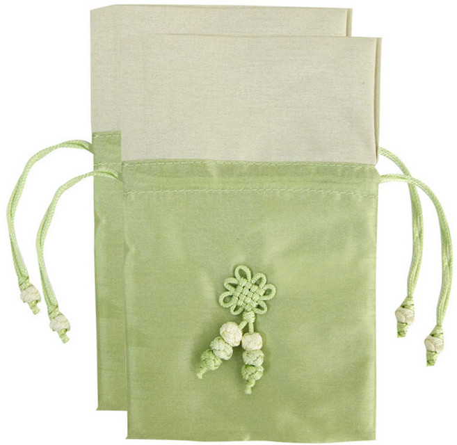 해피툴 매듭 복주머니, 그린, 2개