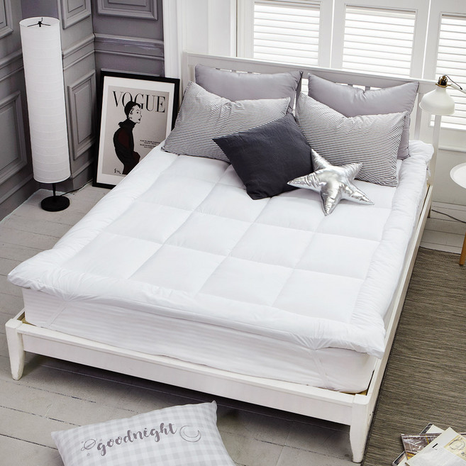 더자리 에코 항균 데일리 프리미엄 초고밀도 토퍼, 플란넬 아이보리