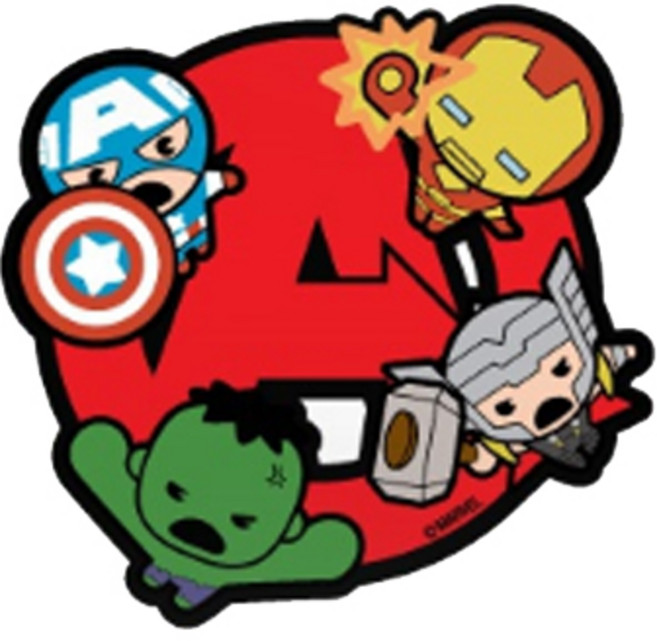 마블 차량용 다용도 데코 스티커, 히어로, 1개