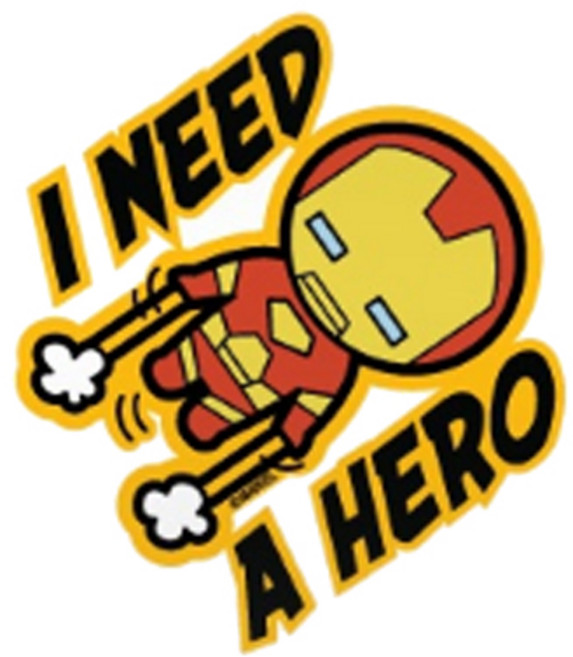 마블 차량용 다용도 데코 스티커, 아이언맨2, 1개