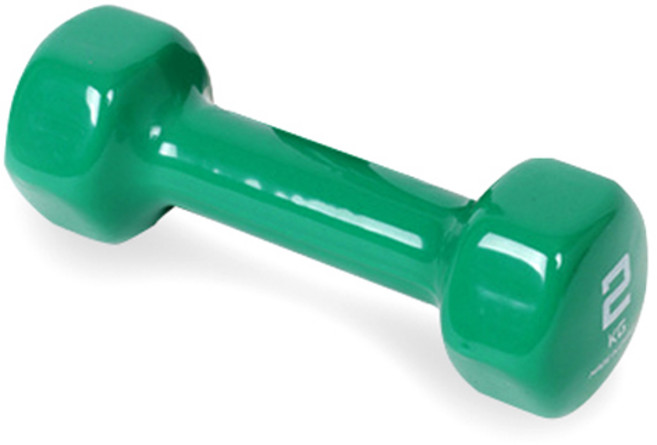 아이워너 PVC 컬러 아령, 2kg, 1개