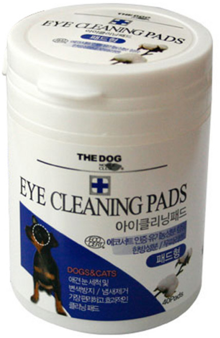 더독 강아지 고양이 아이클리닝 패드 40p, 175g, 1개
