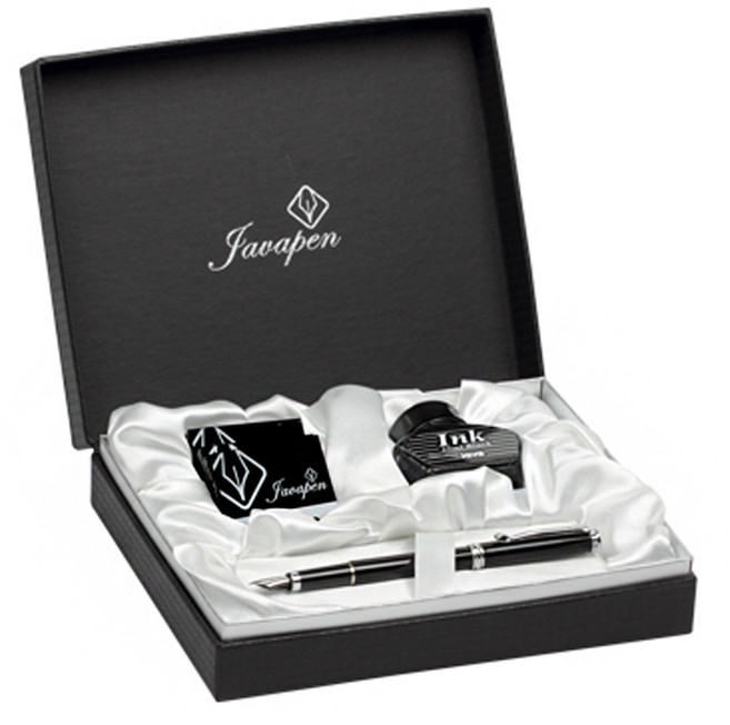 자바펜 로얄 플래티넘 만년필 선물세트, EF, 글로리II