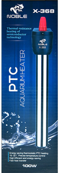 노블 고급 스테인레스 수족관용 히터 X-368 100w, 1개