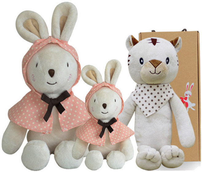 코니베이비 띠별 가족 애착인형 아기백호 40 + 꼬마토끼 30 + 내친구토끼 60 + 선물박스, 1세트
