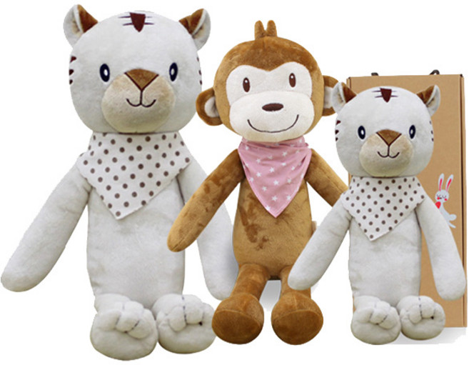 코니베이비 띠별 가족 애착인형 아기백호 40 + 내친구원숭이 60 + 수면호랑이 70 + 선물박스, 1세트