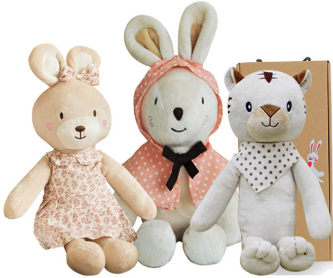 코니베이비 띠별 가족 애착인형 아기백호 40 + 아기베순이 40 + 내친구토끼 60 + 선물박스, 1세트