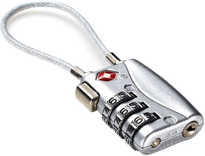 티엔티트래블기어 TSA 인증 3 다이얼 와이어 자물쇠 013