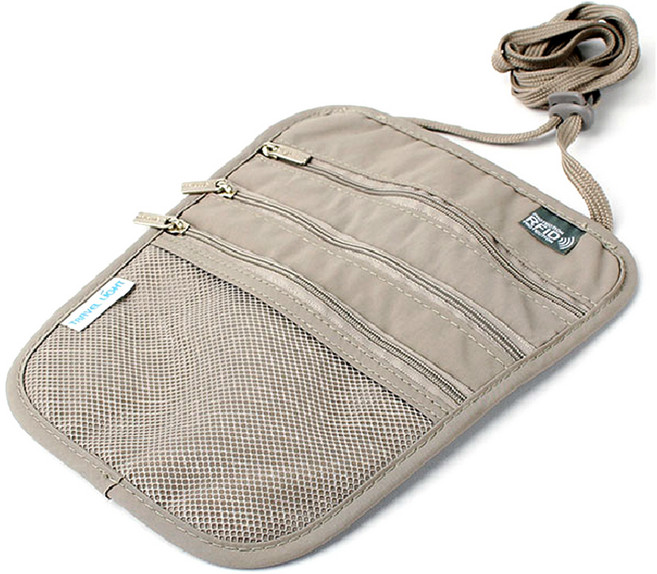 트래블라이트 해킹 방지 목걸이 여권 지갑