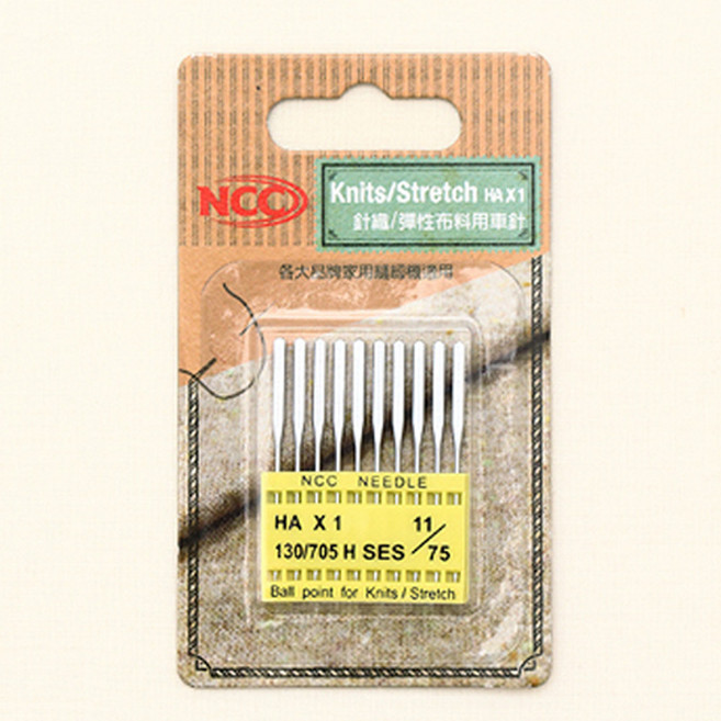 NCC 가정용 미싱바늘 니트용, 10개입