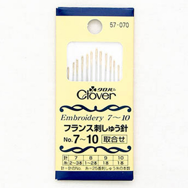 Clover 프랑스 자수바늘 12p, 1세트