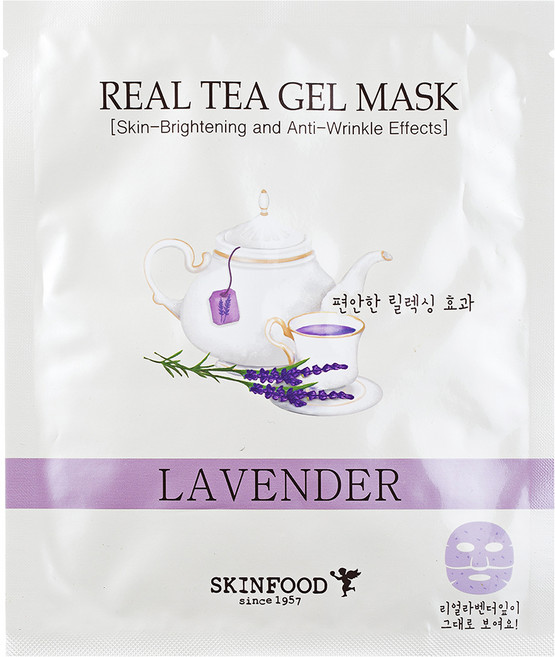 스킨푸드 리얼 티 겔 마스크팩 라벤더, 1개입, 1개