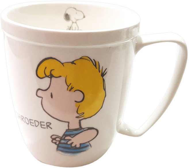 스누피 캐릭터 머그컵, 슈로더, 1개