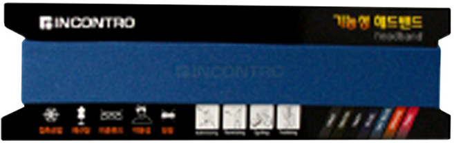 인콘트로 기능성 헤드밴드, 멜란지곤색, 1개