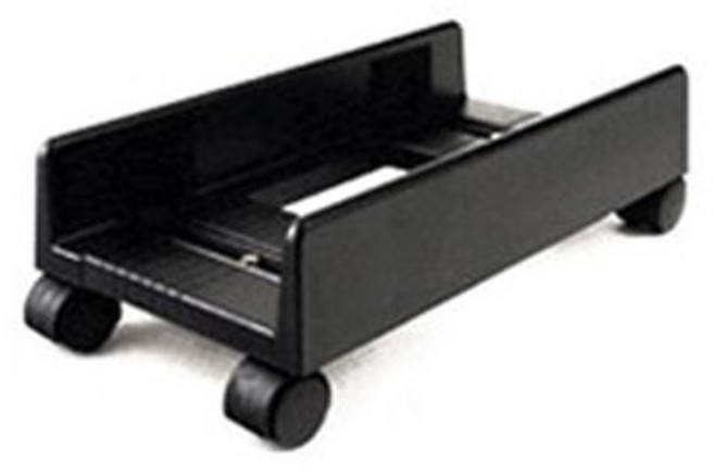 수지씨앤엘 PC 본체받침대 블랙 슬림형, 1개