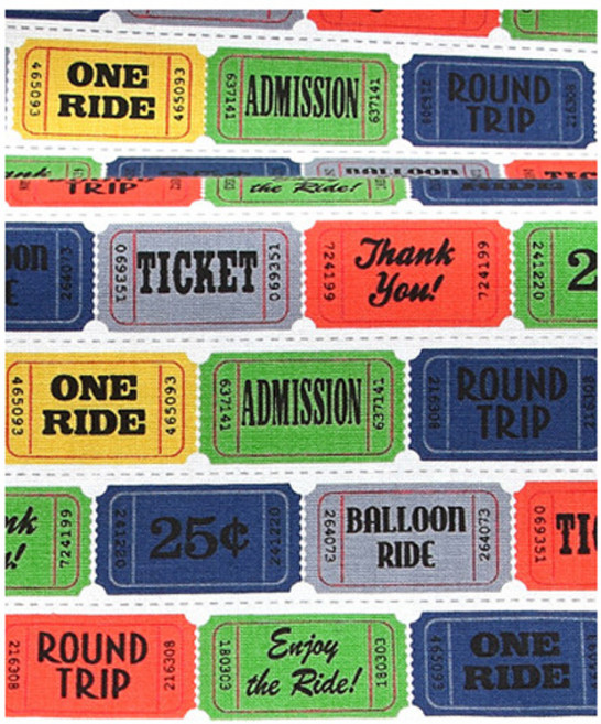 마이클밀러 코튼 티켓 투 라이더 티켓라벨 패브릭원단, 보이, 1개