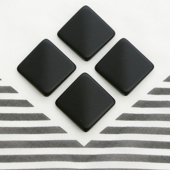 코하스아이디 북유럽스타일 모던한 스퀘어 납짝 장식 28mm, 8개입