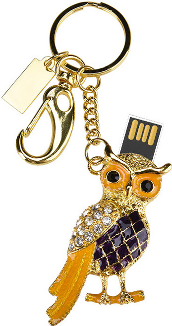 Kalron 金屬貓頭鷹造型USB隨身碟, 4GB