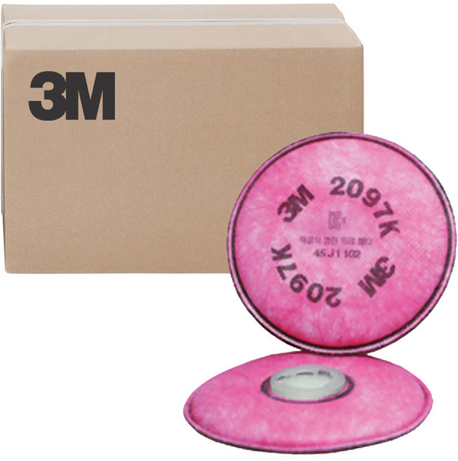 쓰리엠 특급 방진 마스크 필터 2097K, 100개, 혼합색상