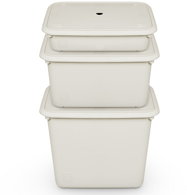 뉴 스마일 박스 대 + 중 + 소, 아이보리, 1세트