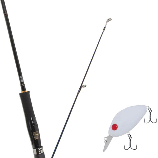 원다 아발론 스피닝 루어 낚싯대 602M + 다미끼_하드베이트_디씨 100 55mm 007 CREAM WHITE, 1세트