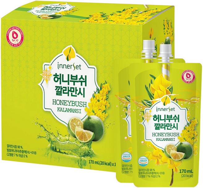 이너셋 허니부쉬 깔라만시 음료, 170ml, 10개입