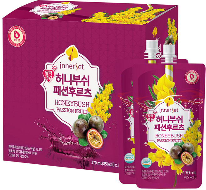 이너셋 허니부쉬 패션후르츠 음료, 170ml, 10개