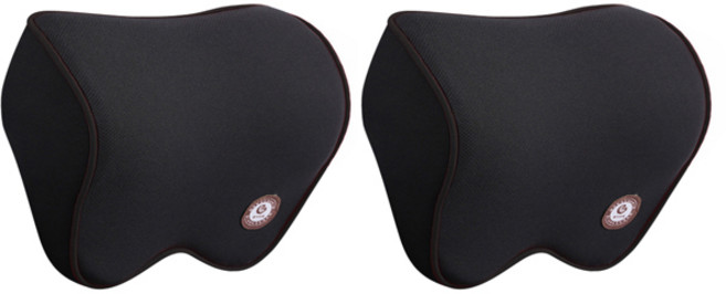 블럭마트 차량용 목쿠션 2p, 블랙, 2개
