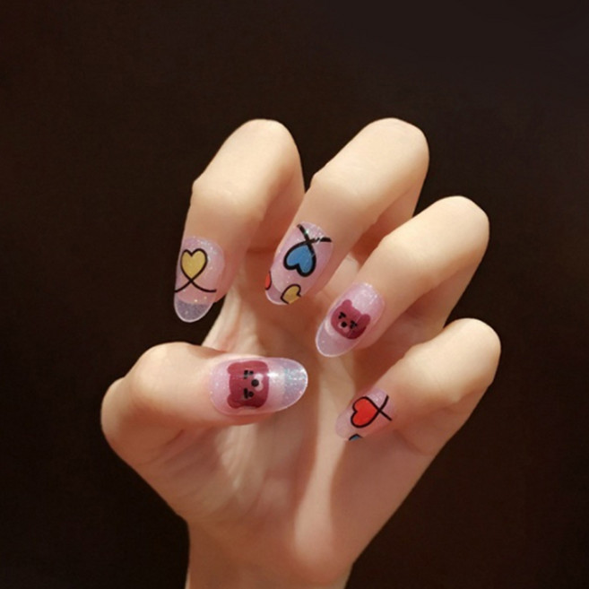 이엘 네일스티커, 774폴라하트, 1개