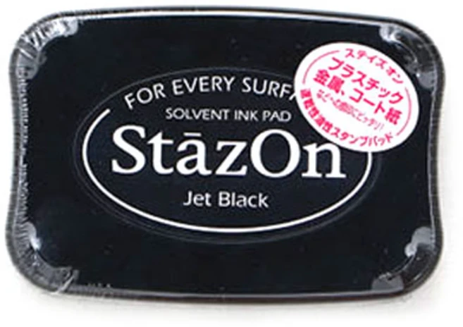 스테이즈온 유성스탬프 잉크 글래스용 SZ-31, Jet Black, 1개 - 쿠팡