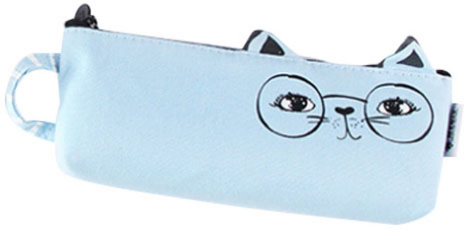 필립로지스틱 페이스 리얼캣 필통, 랜덤 발송, 1개