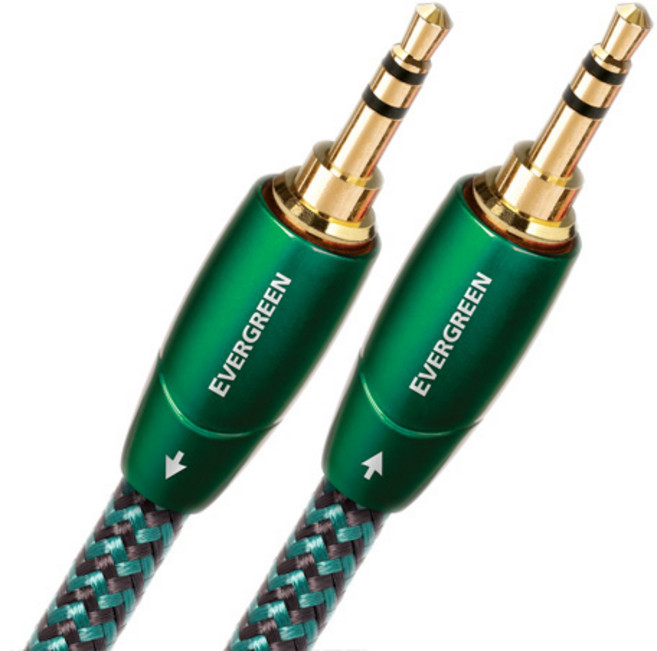 오디오퀘스트 Evergreen 3.5mm to 3.5mm 아날로그 인터커넥터 케이블 1m, 1개
