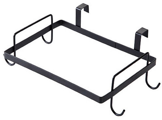 제이씨씨무역 싱크대도어 봉투걸이, 블랙, 1개