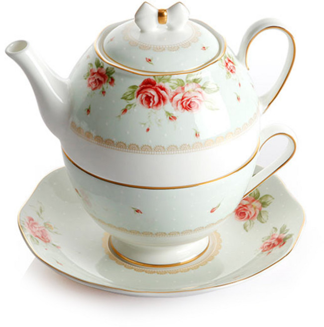 ZEN 더로즈 마돈나 리본 티포원 3p 세트, 혼합색상, 1세트